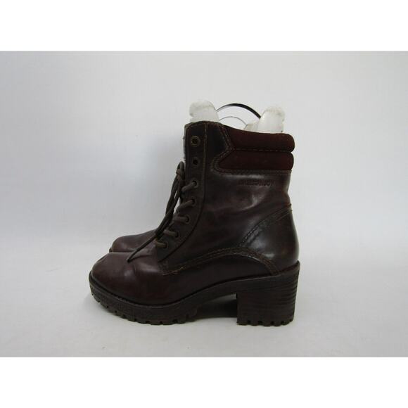 Cougar Womens Size 6 Brown Leather Laces Ankle Fashion Boots Bootie - Picture 1 of 11
